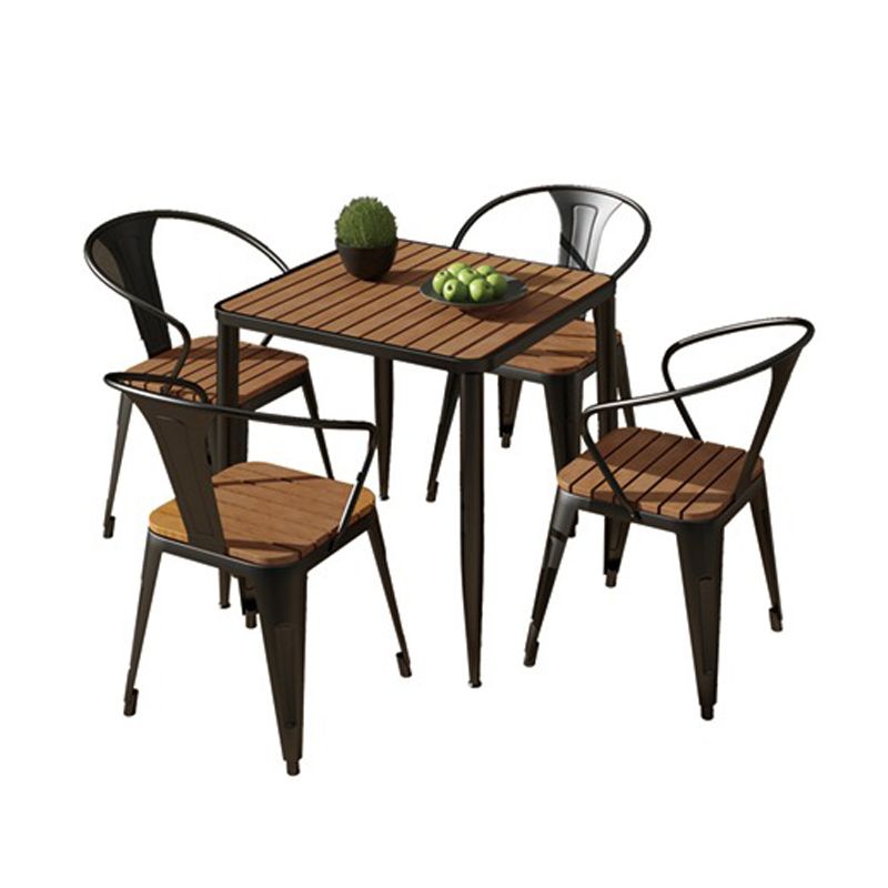 Modern Metal Dining Set 1/4/5/7 Pieces Dining Furniture for Kitchen