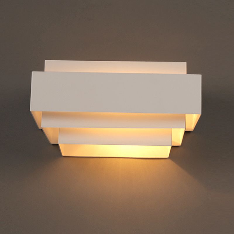 Luces de pared de 2 luces blancas de 2 luces de estilo moderno