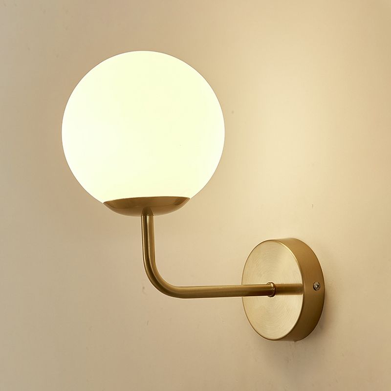 Kugelschatten 1-Licht Wandleuchte moderne Glas Wandmontage Leuchte Leuchte