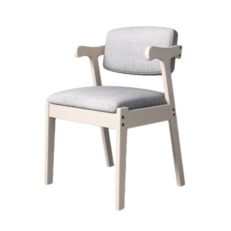 Modern Wood Dining Chair Open Back Dining Side Furniture in Matte Finish for Home