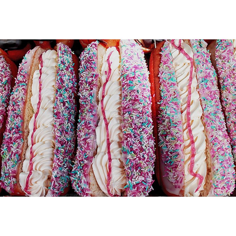 Delicious Food Wall Mural Decal Modern Decoration Dessert Shop Wall Decor