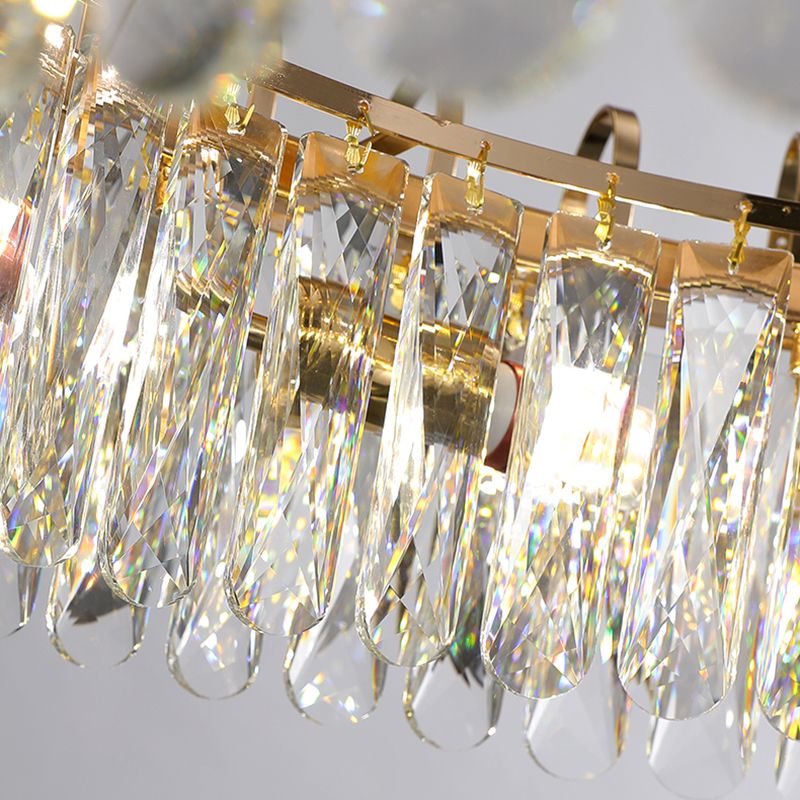 Modern Style Chandelier Crystal Chandelier  Light Fixture for Bedroom Living Room