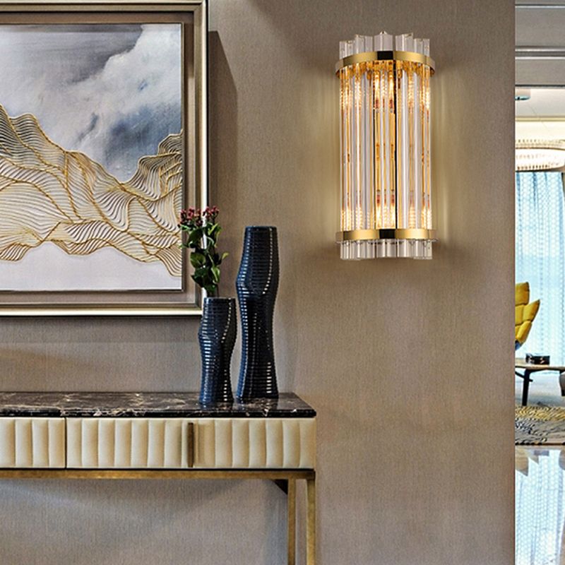 Wall Mounted Lighting Minimalist Style Crystal Wall Sconce Lighting