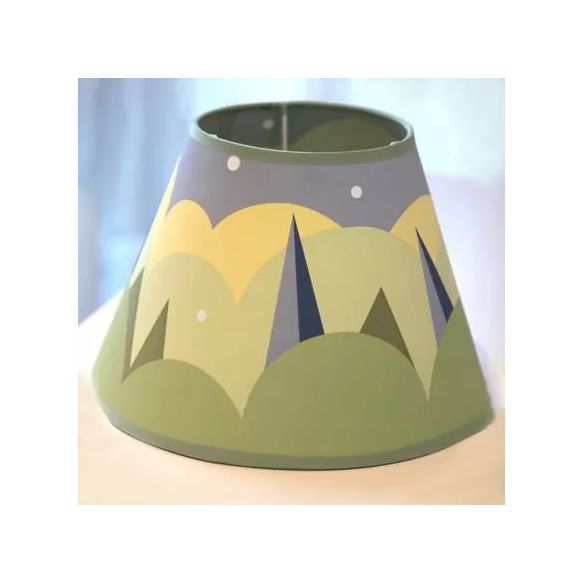 Lampada da tavolo con dinosauro verde Grin, 1 lampadina, lampada da tavolo in resina per bambini con paralume in tessuto per cameretta