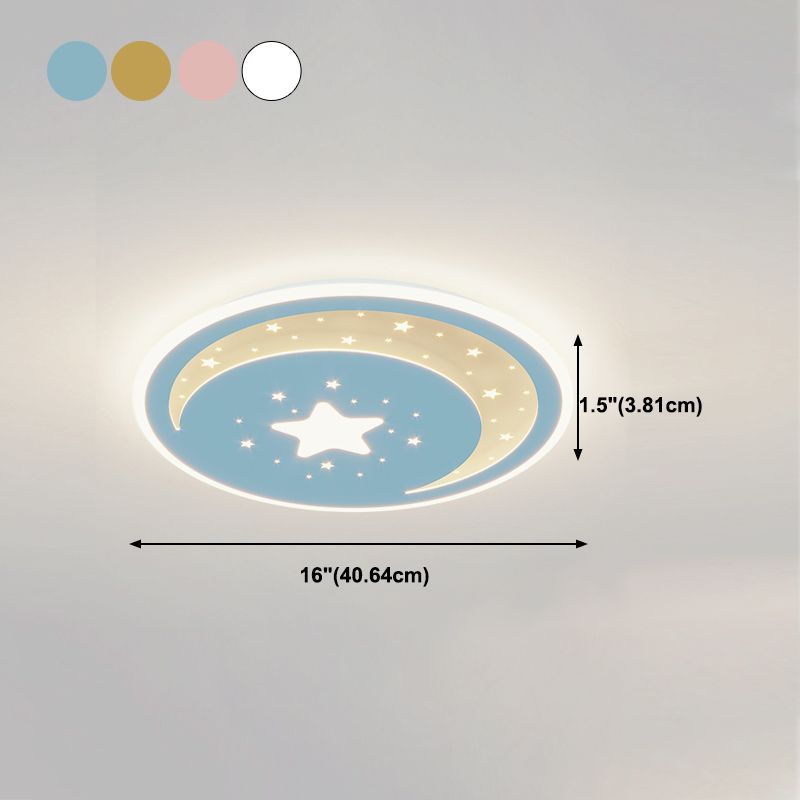 Modern Style Geometry Shape Ceiling Light Fixture Metal 1 Light Ceiling Mounted Light