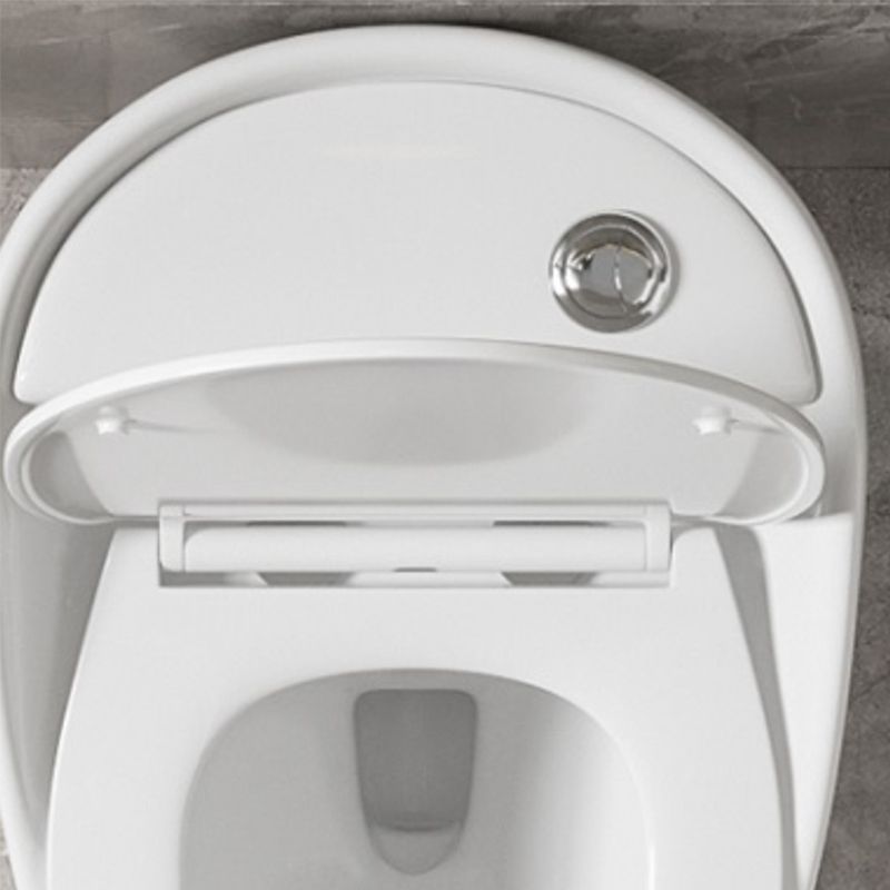 Contemporary Ceramic Toilet Floor Mount Urine Toilet with Slow Close Seat for Washroom