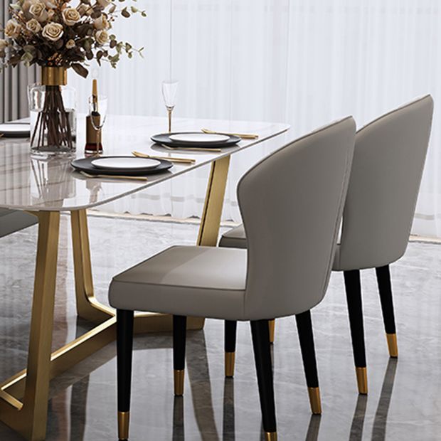 Glam Style 1/4/5/6/7 Pieces Dining Set Sintered Stone Dining Table Set for Dining Areas