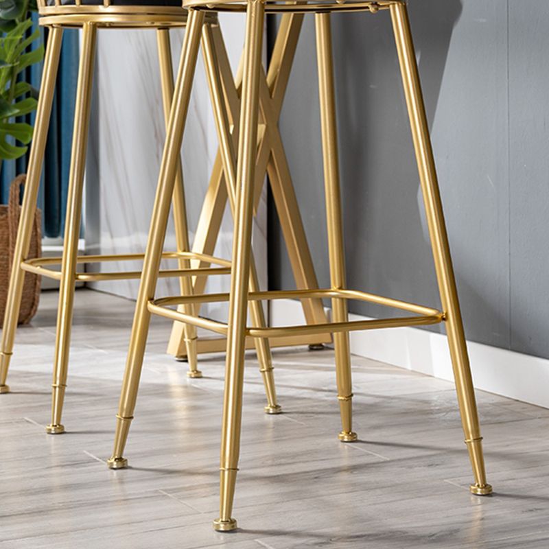 Contemporary Style Upholstered Counter Stool Bar-height Living Room Bar Stool