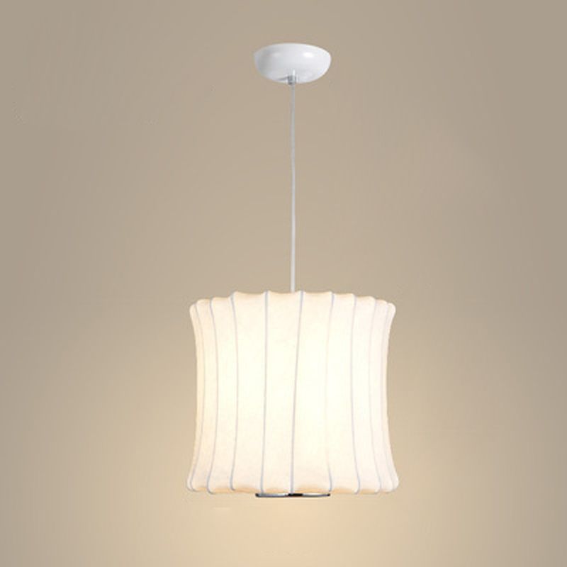 1 Light Pendant Light Fixture Modern Simple Silk Hanging Pendant Lights for Restaurant