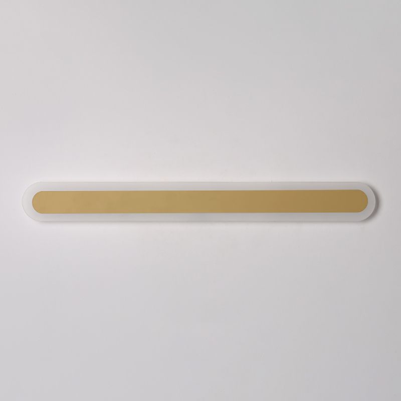 Éclair mural en métal linéaire Éclairage mural de style moderne en or