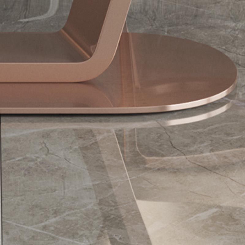 Rose Base Pedestal Casual Dining Table Rectangle Traditional Luxury Dining Table