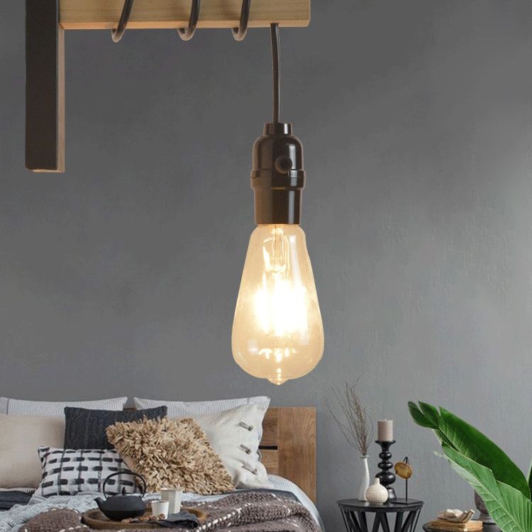 Holzwandbeleuchtung Vorrichtungen zeitgenössischer Stil 1 Lichtwandmontierte Leuchte