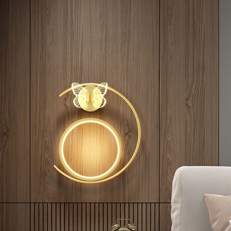 Modern Simple Wall Mount Light LED Wall Sconce Light with Acrylic Shade for Bedroom