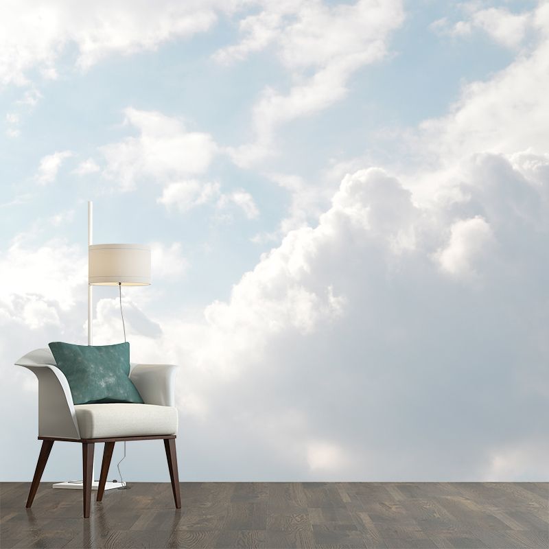 Modern Sky Mural Wallpaper Stain Resistant Wall Decor for Bedroom, Customized Size