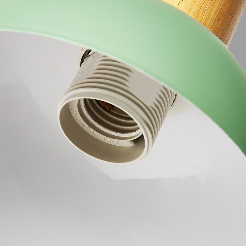 Lámpara de montaje de pared de decoración de macarrones 1 cabezal de estilo nórdico de estilo de estilo para el corredor de cabecera