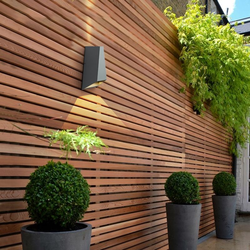 Contemporáneo de pared geométrica de metal LED dos luz de lavado de pared ligera para sala de estar