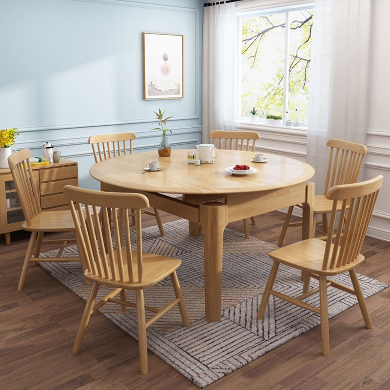 Tavolo da pranzo in legno massiccio in stile moderno tavolo da casa rettangolo con 4 gambe per la casa