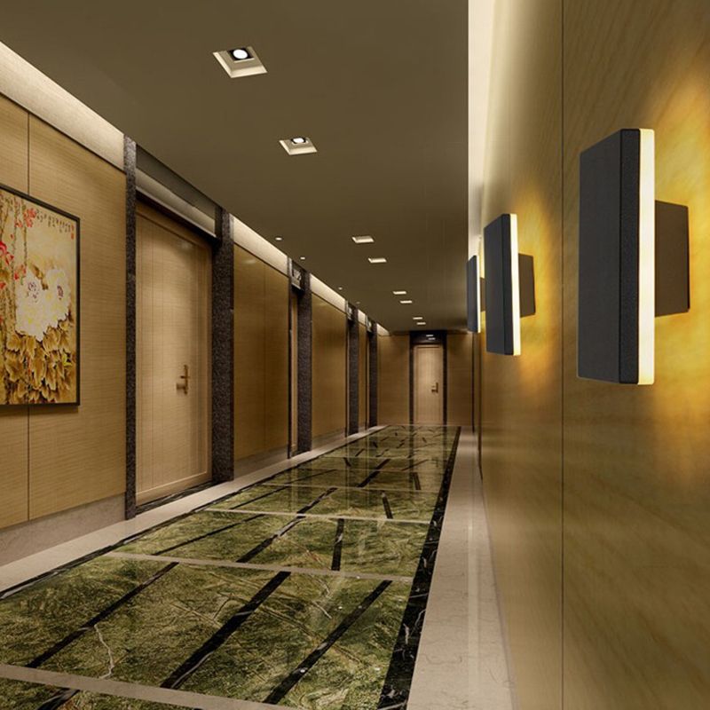 Geometric Wall Light Fixture Modern Minimalist Style Aluminum Wall Lamp