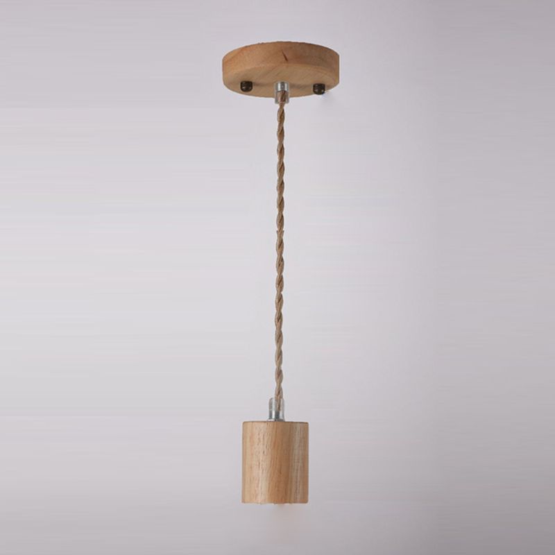 Offene Glühbirne hängende Licht nach unten Licht Holzhängung Licht für Wohnzimmer Schlafzimmer