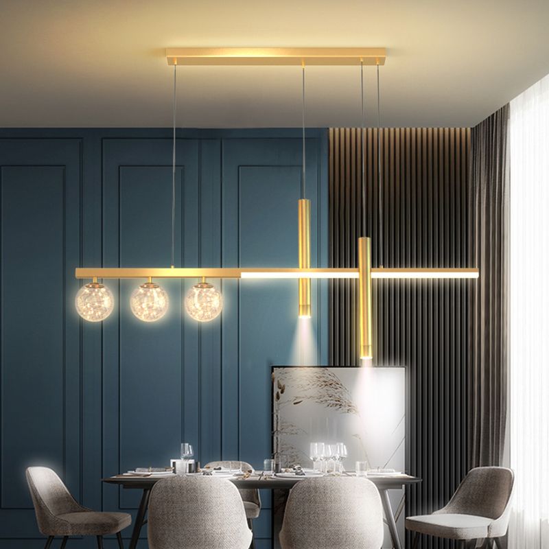 6 Heads LED Island Lighting Contemporary Ceiling Pendant Light for Dining Room