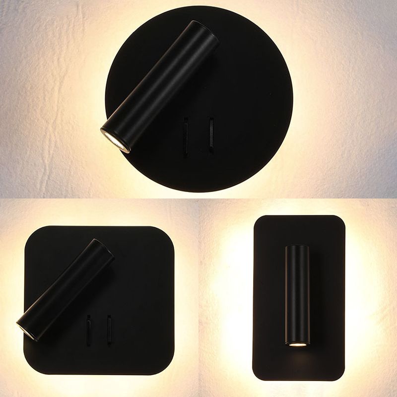 Minimalismo moderno Pronzo della parete domestica con ombra acrilica per camera da letto