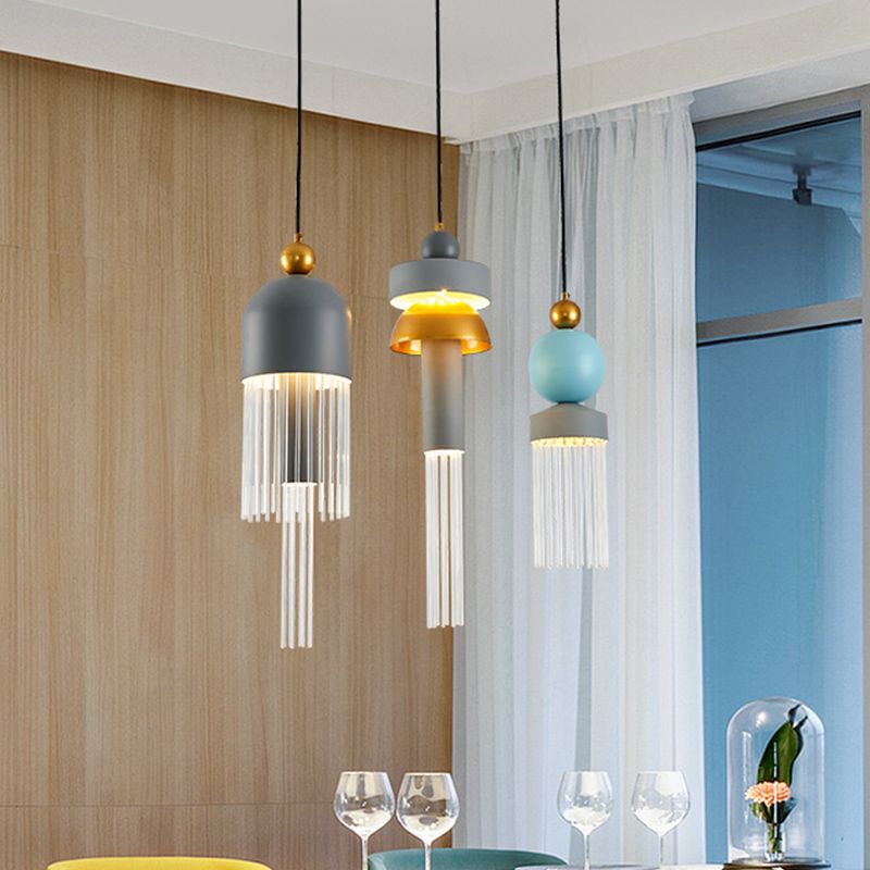 1 éclairage de suspension géométrique légère