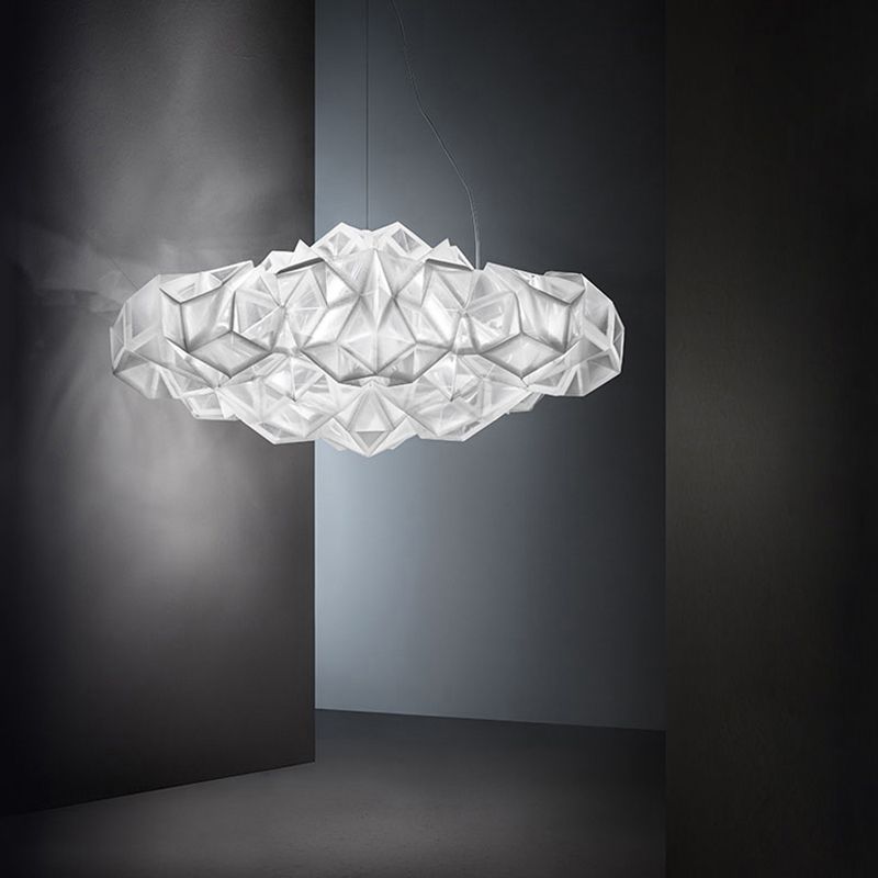 Minimalist Style Hanging Lamp Geometry Shape Acrylic Chandelier Pendant Light