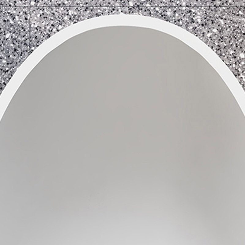 Modern Ellipse Stone Bathtub Freestand Soaking Bathtub with Drain Bath Tub