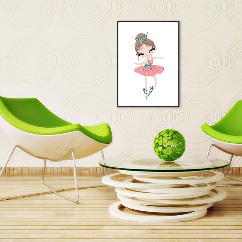 Toile d'art de Ballet pour filles, Style enfants, couleur Pastel, décoration murale de danse pour intérieur de maison