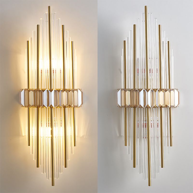 Lámpara de pared de pared de pared de cobre de 2 bombas