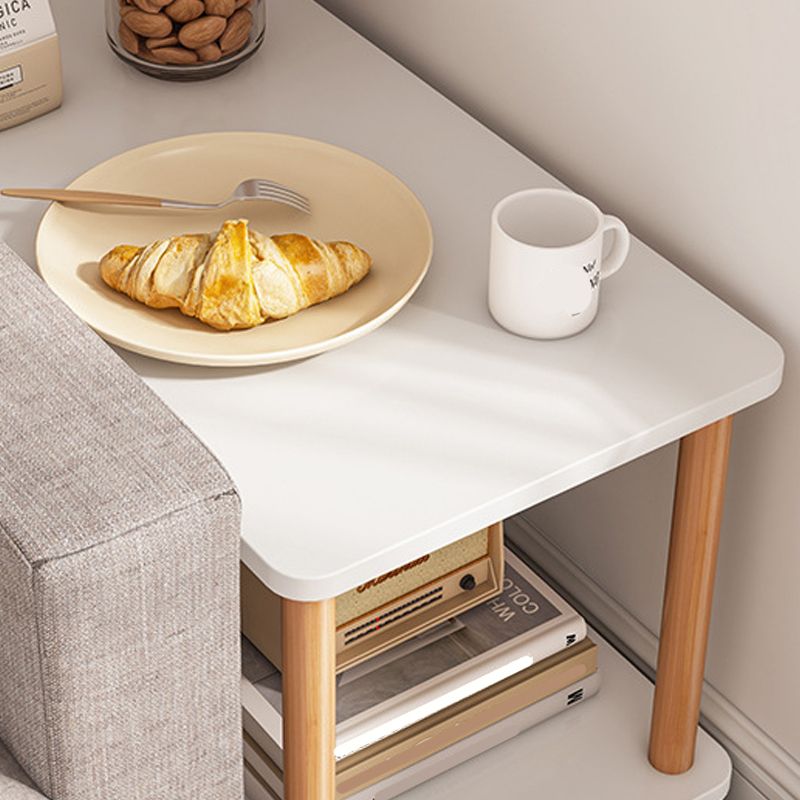 Modernistic Geometric End Slide Table 18.5" Tall Side End Table