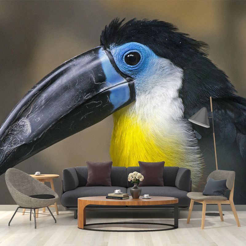 Customized Moisture Resistant Toucan Mural Wallpaper Environment Friendly Wall Decor