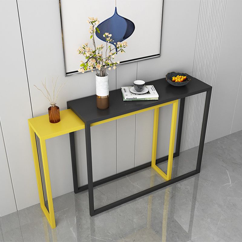 Sled-base Console Table, 11.8" W Ironcraft Modern Hallway Console Sofa Table