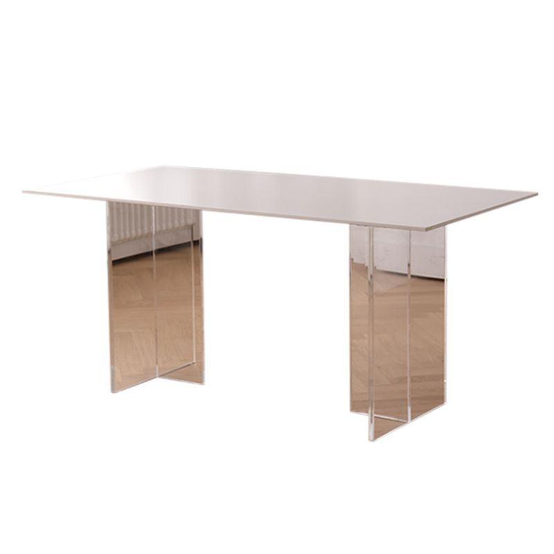 Modern Rectangle Dining Table Sintered Stone Dinner Table for Dining Room