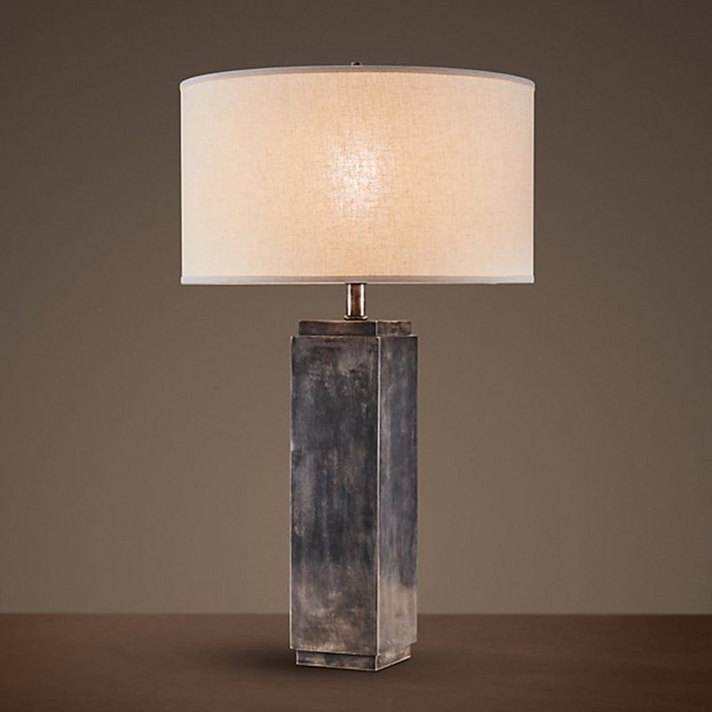 Lampe de table de nuit en bois à 1 lumière