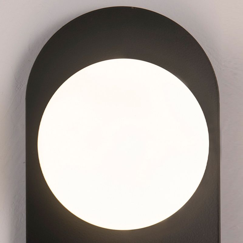 Single Modern Golden/Black Wall Mounted Sconce Shaded Wall Light for Bedroom