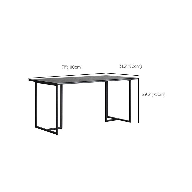 Modern 1/2 Pieces Dining Set Rectangle Wood Dining Table for Living Room