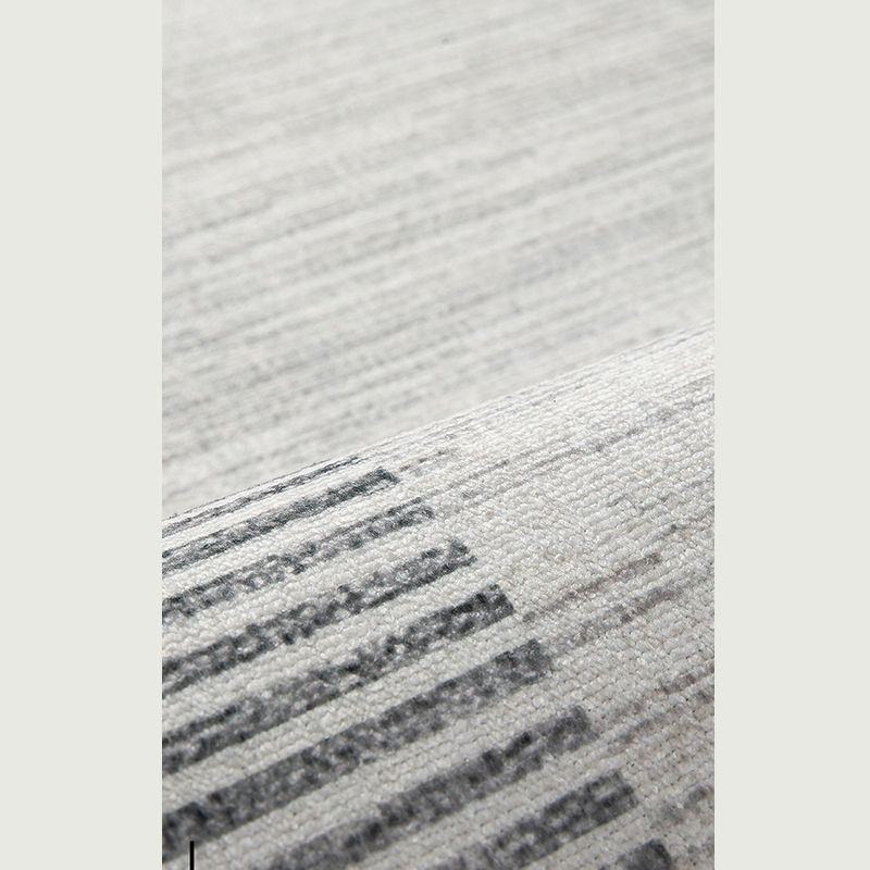 Apricot Tone Modern Area Carpet Polyester Abstract Stripe Indoor Rug Washable Carpet for Living Room