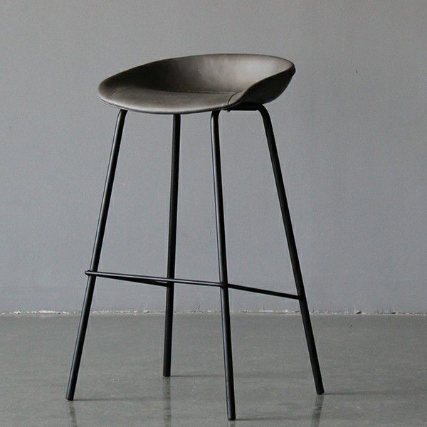 Leder Bucket Barhocker modern