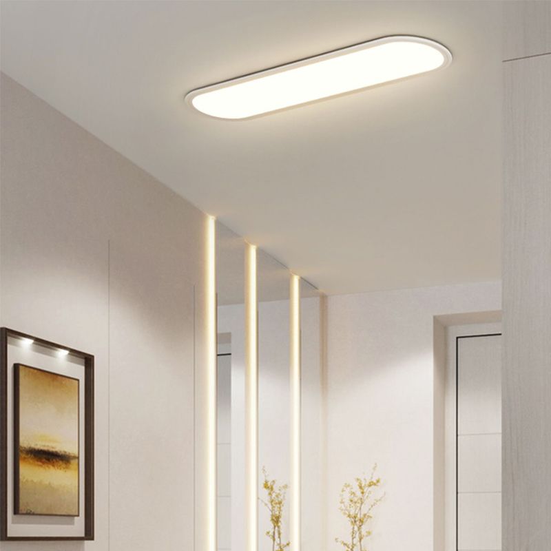 1-Light Ceiling Light Simple LED Ceiling Mount Light with Acrylic Shade for Bedroom