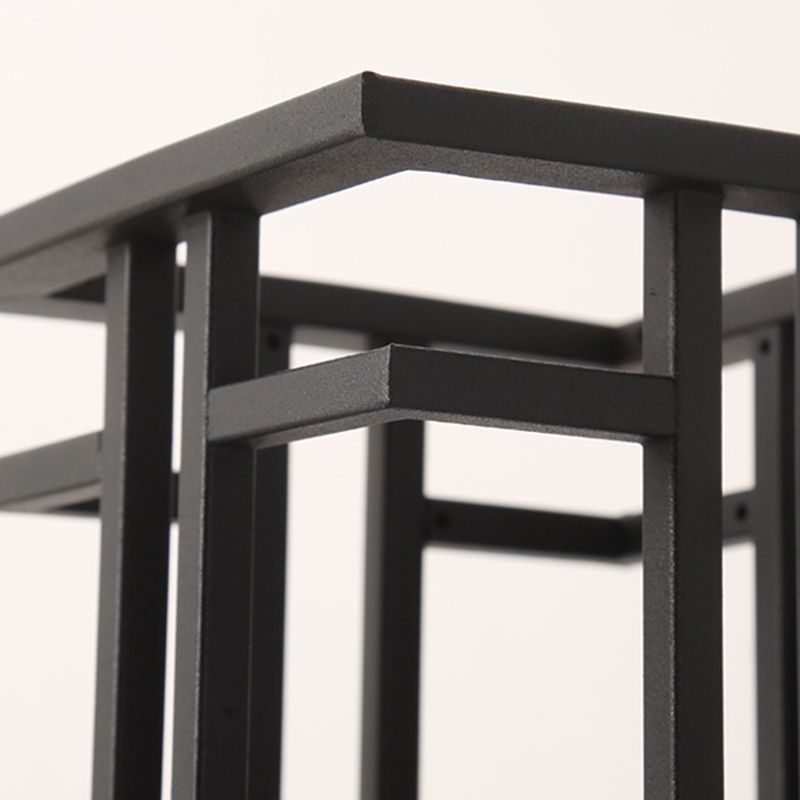 Luz de pared de vidrio de forma cuadrada estilo moderno 1 lámpara de montaje de pared ligera en negro