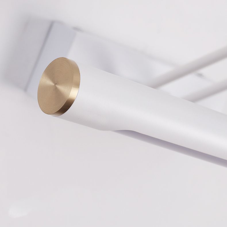 Metal Linear Shape Mirror Wall Light Modern 1-Light Swing Arm Mirror Wall Mount Light