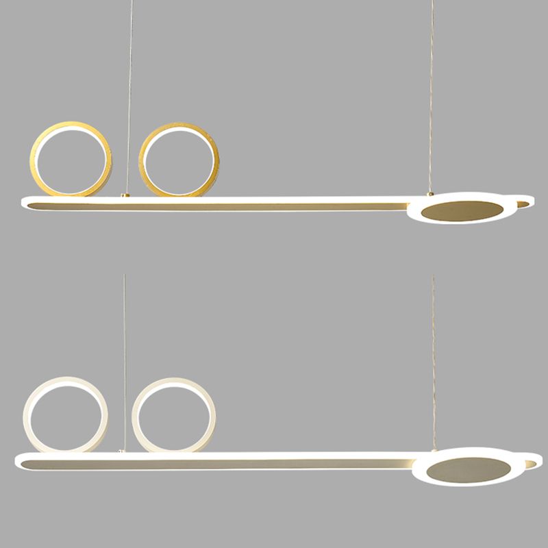 Salle à manger Modern Island LEDLING LINEAR 4 LUMILES PENDANT ALUMINUM LUMIN