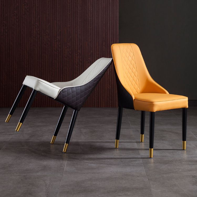 Sillas de comedor de madera estilo moderno Dining Parsons Silla auxiliar sin brazos (juego de 2)