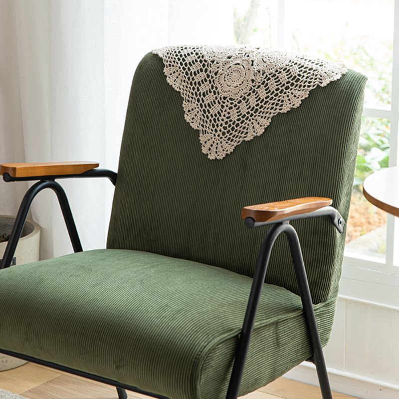 Mid-Century Modern Arm Chair Living Room Arms Included Square Arms Accent Chair