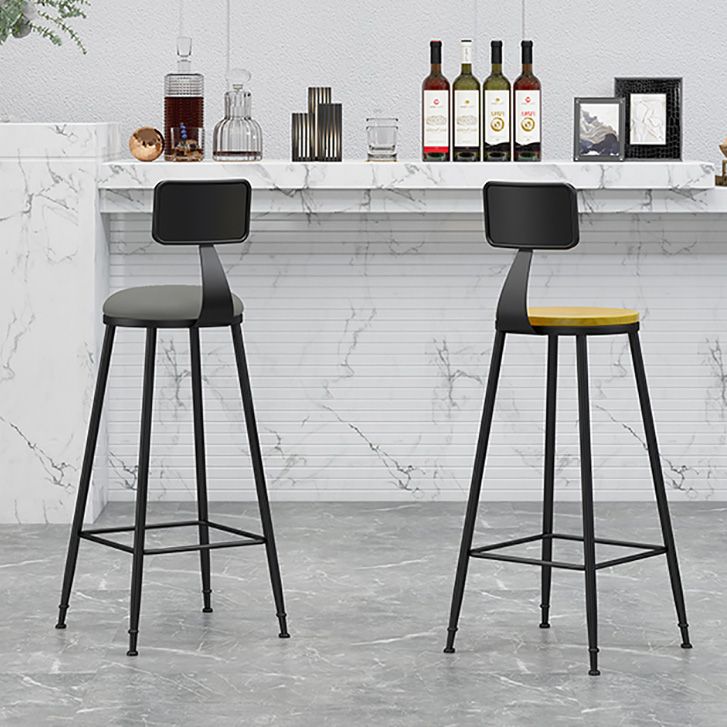 Industrial Style Bar-stool Metal Legs Counter Stool for Kitchen Bar