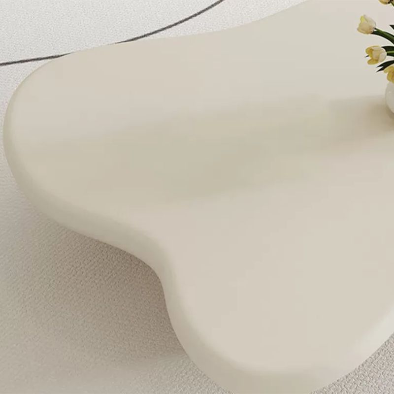 Nordic Cloud-Shaped Coffee Table Solid Wood 4 Legs Cocktail Table
