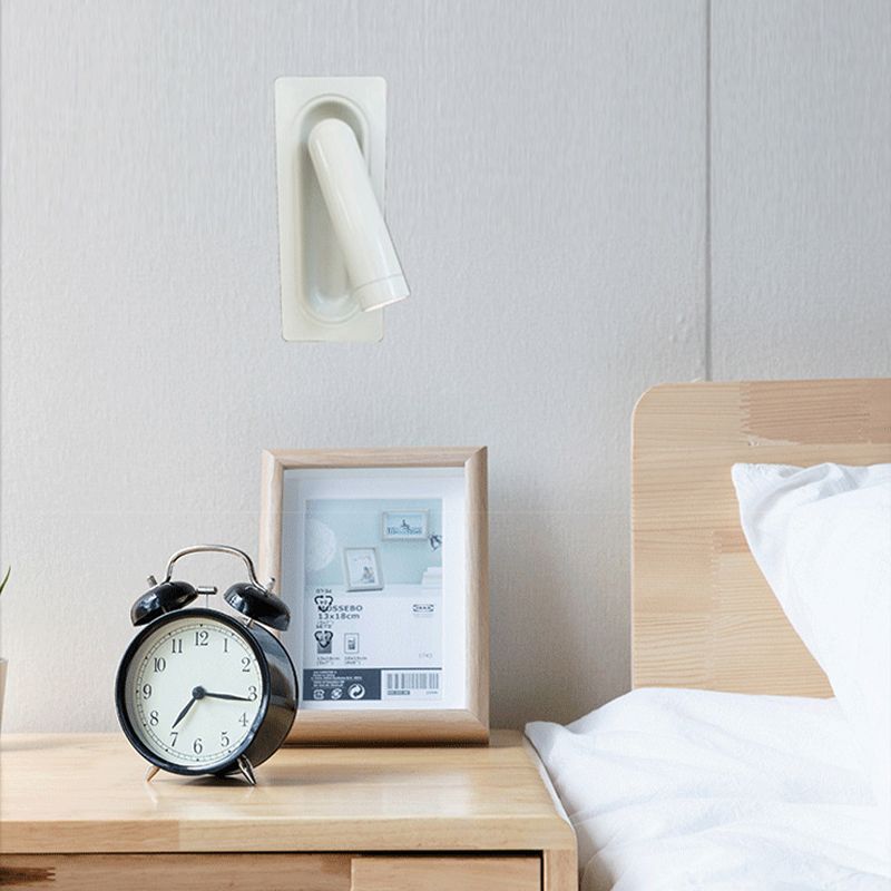 Single Modern Polished Finish Wall Mounted Sconce Metal LED Wall Light