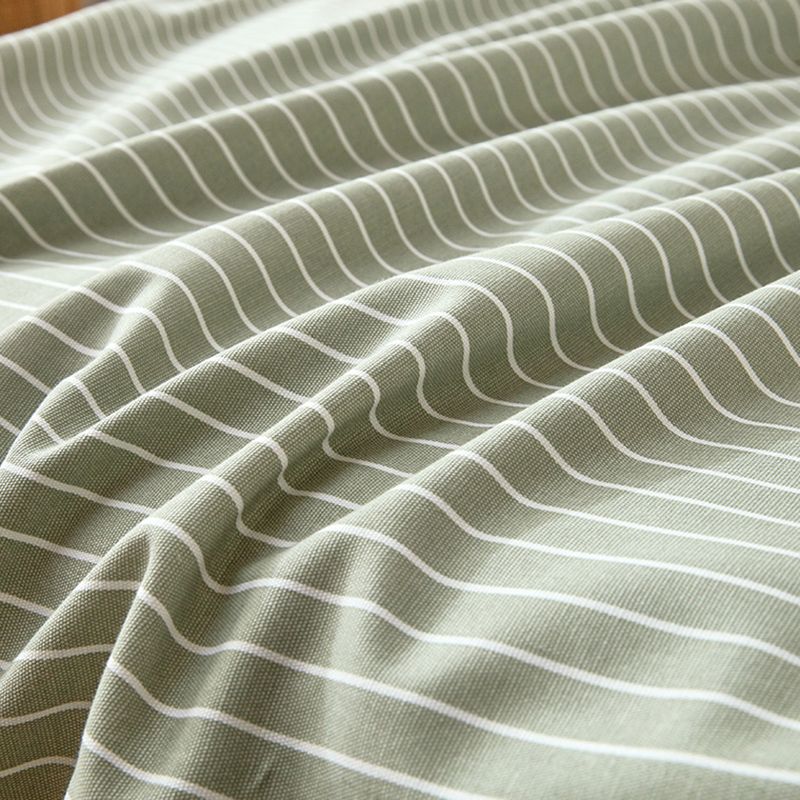 Fashionable Bed Sheet Stripe Patterned Non-Pilling Fade Resistant 100 Cotton Bed Sheet