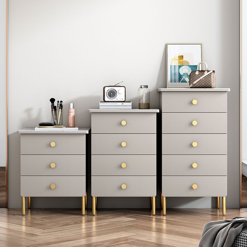 15.6-inch Width Storage Chest Dresser Glam Storage Chest with 3 Drawers